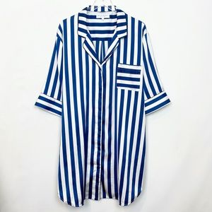 Bed to Brunch Boyfriend Nightshirt in Stripe XL